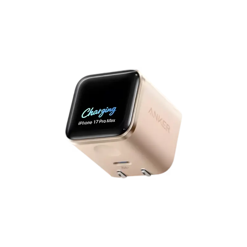 Anker Nano Charger (45W, Smart Display, 180° Foldable) – A121D