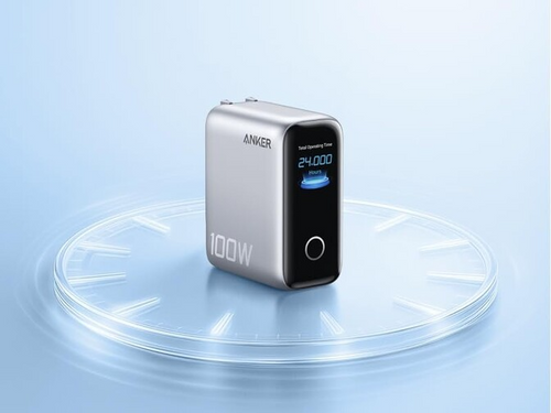 Anker 100W 3-Port Charger with Smart Display – B121B
