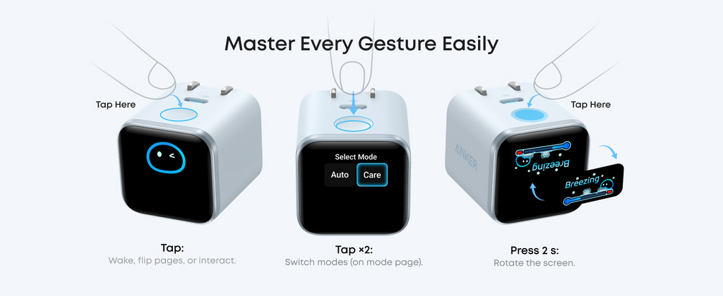 Anker Nano Charger (45W, Smart Display, 180° Foldable) – A121D