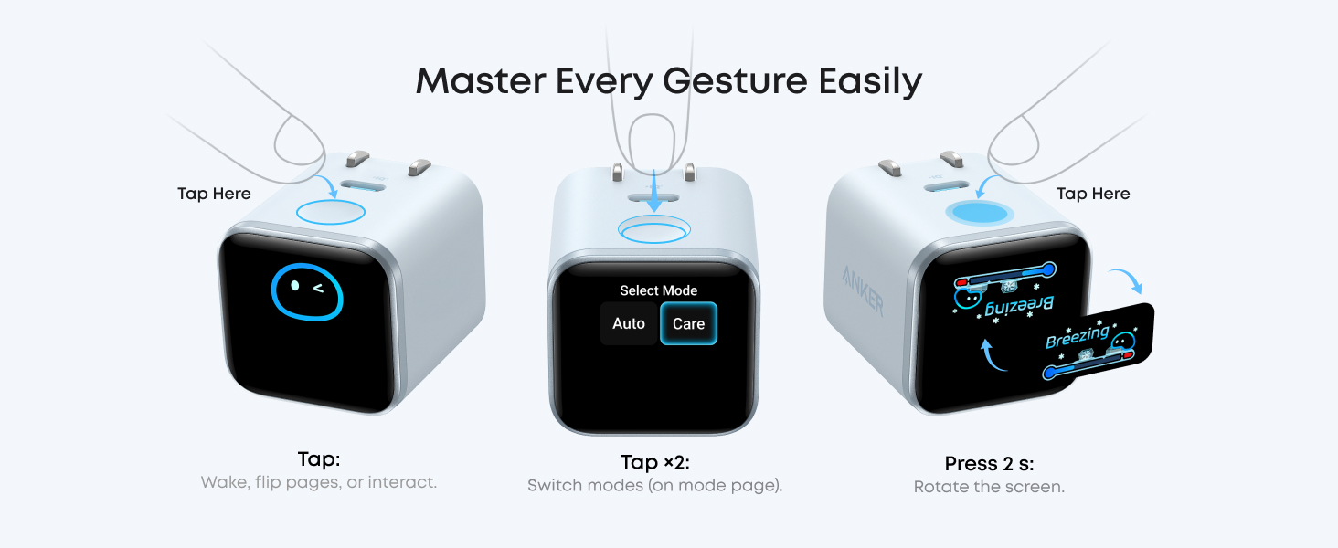 Anker Nano Charger (45W, Smart Display, 180° Foldable) – A121D