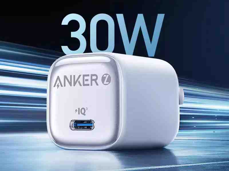 Anker Zolo 30W Compact USB-C GaN Charger A2698 | Mini PD 3.0 Fast Wall Charger